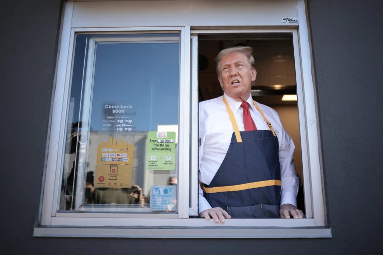trump in mcdonalds