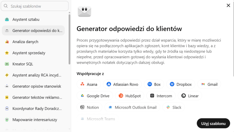 Generator odpowiedzi do klientów