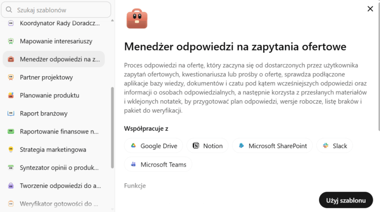 Menedzer odpowiedzi na zapytania ofertowe