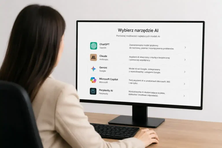 kobieta-przeglada-porownanie-narzedzi-ai-na-monitorze-komputera-chatgpt-claude-gemini-copilot-i-perplexity-ai-wybierajac-odpowiednie-rozwiazanie-do-pracy-lub-nauki