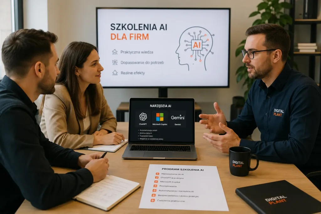 Konsultacja dotycząca przygotowania szkolenia AI dla firmy.