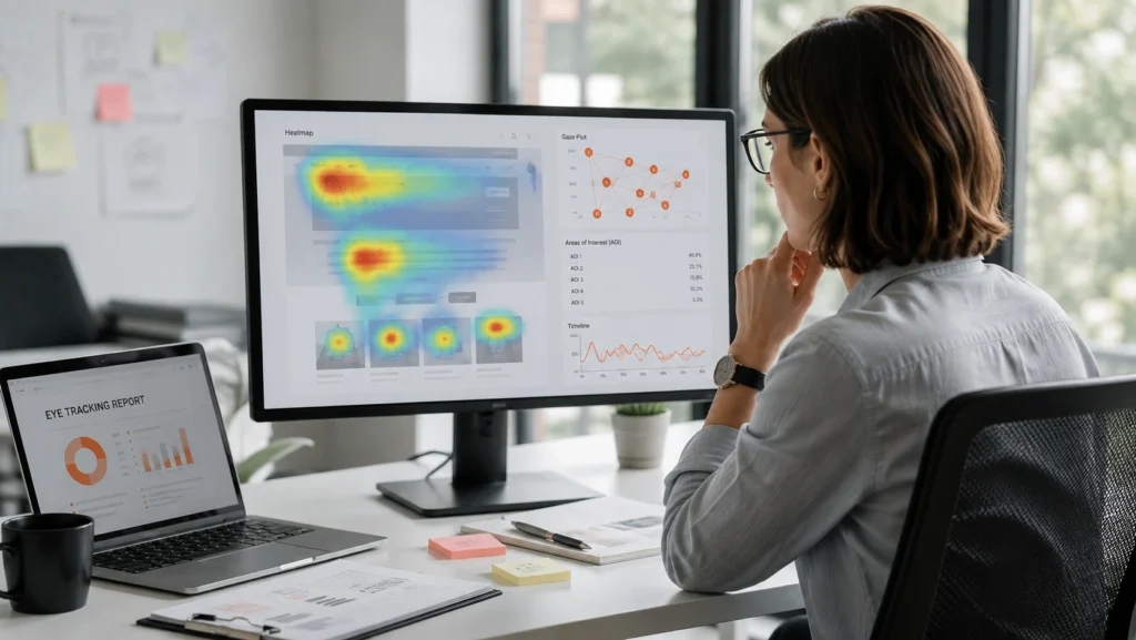 Analiza wyników badania eye tracking.