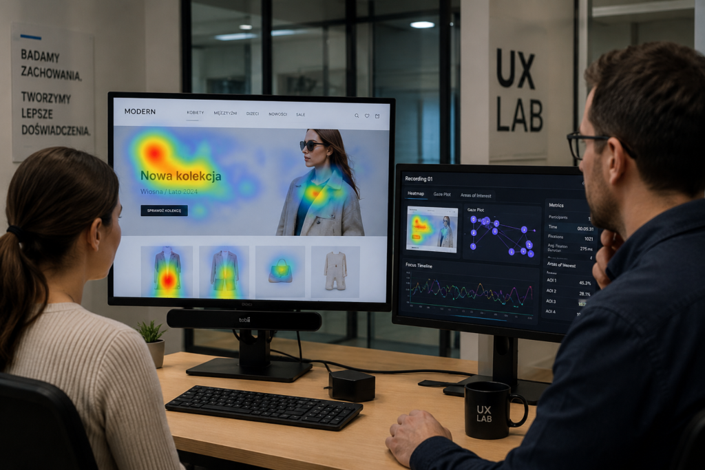 Badanie eye tracking podczas testów UX