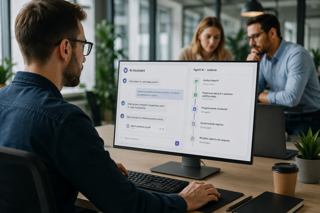Chatbot i Agent AI wykorzystywane w pracy