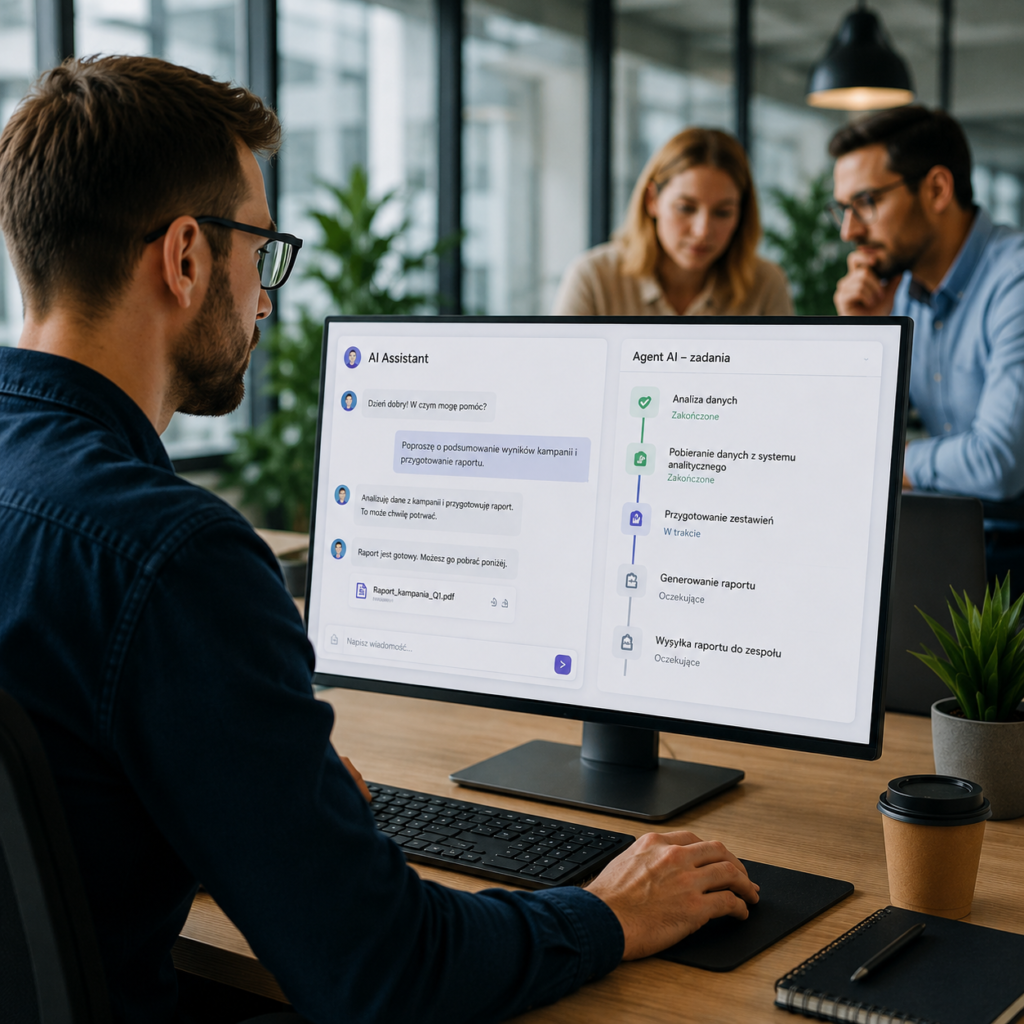 Agent AI a chatbot - czym się różnią? 1 Chatbot i Agent AI wykorzystywane w pracy 2