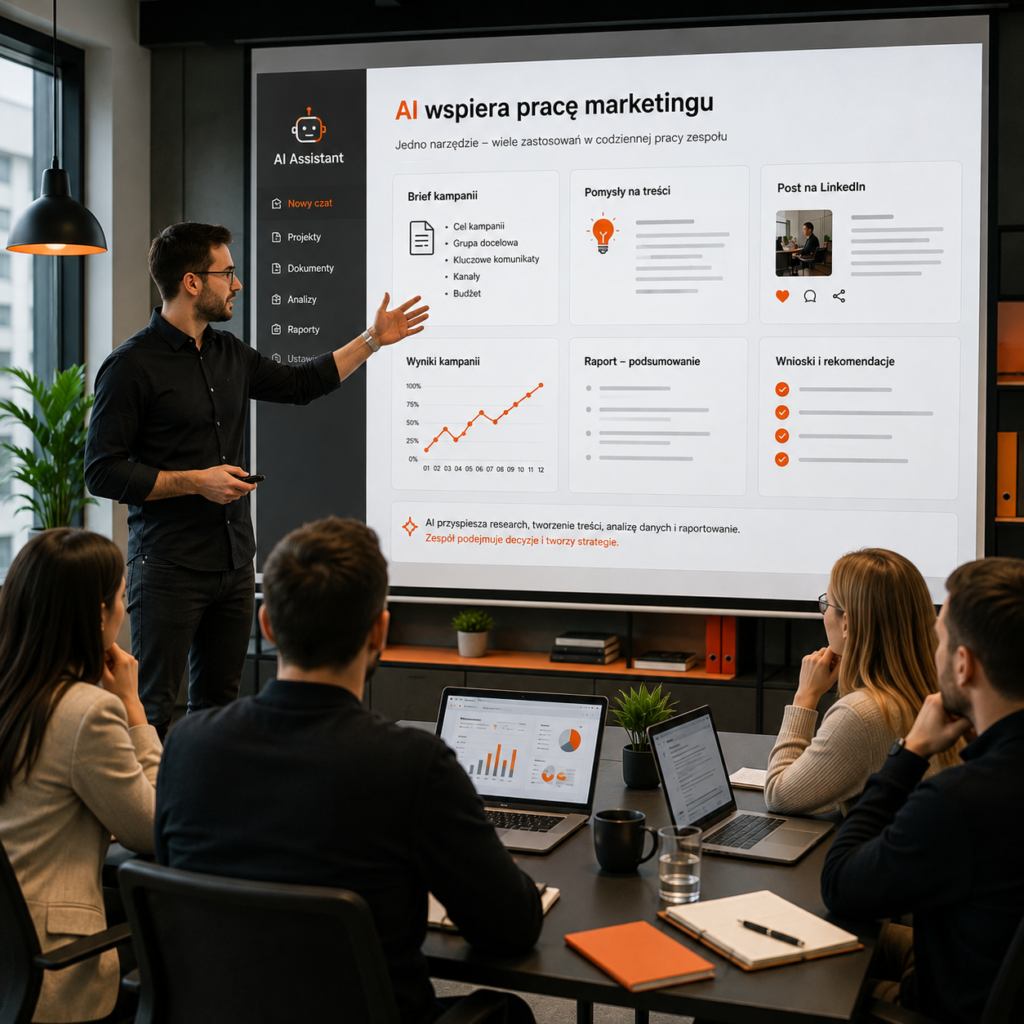 Hero – marketer pracujący z AI 1