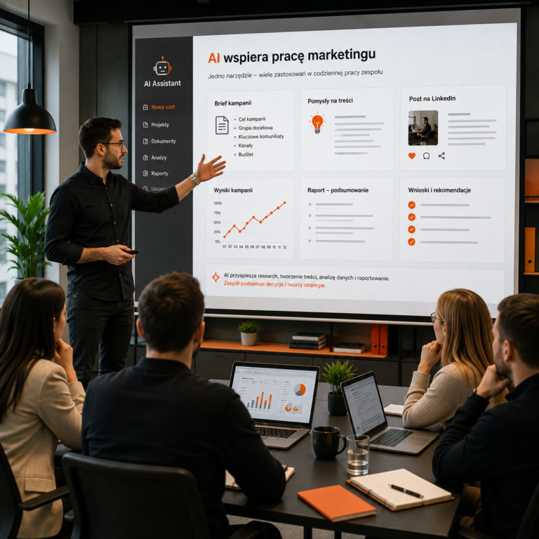 Hero – marketer pracujący z AI 1